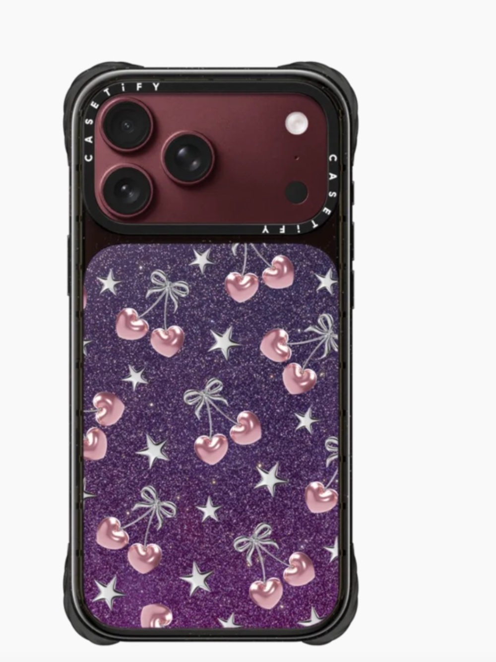 casetify - Metallic Pink Cherries - iPhone 18 pro max